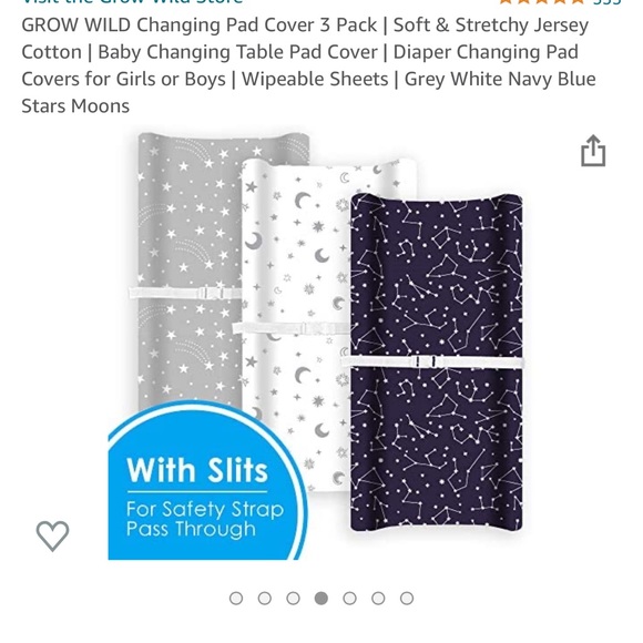 🆕 🌌🌙Changing Pad Cover 3 Pack | Soft & Stretchy Jersey - Picture 7 of 7